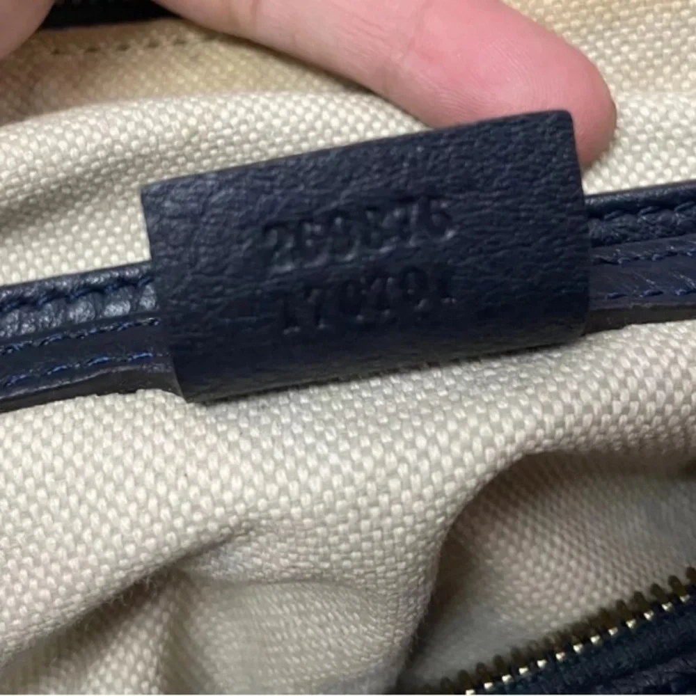 GUCCI Web Boston Striped Bag Leather - Picture 12 of 13